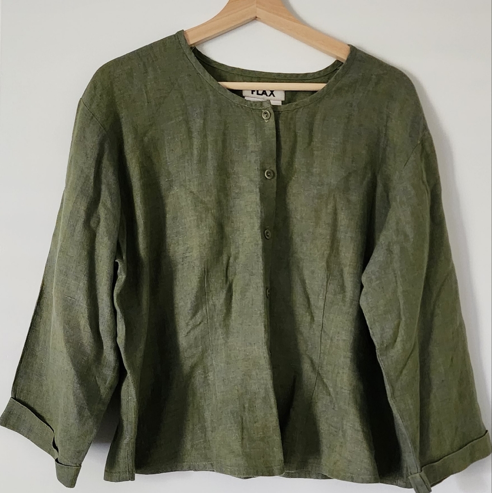 FLAX 100% linen top